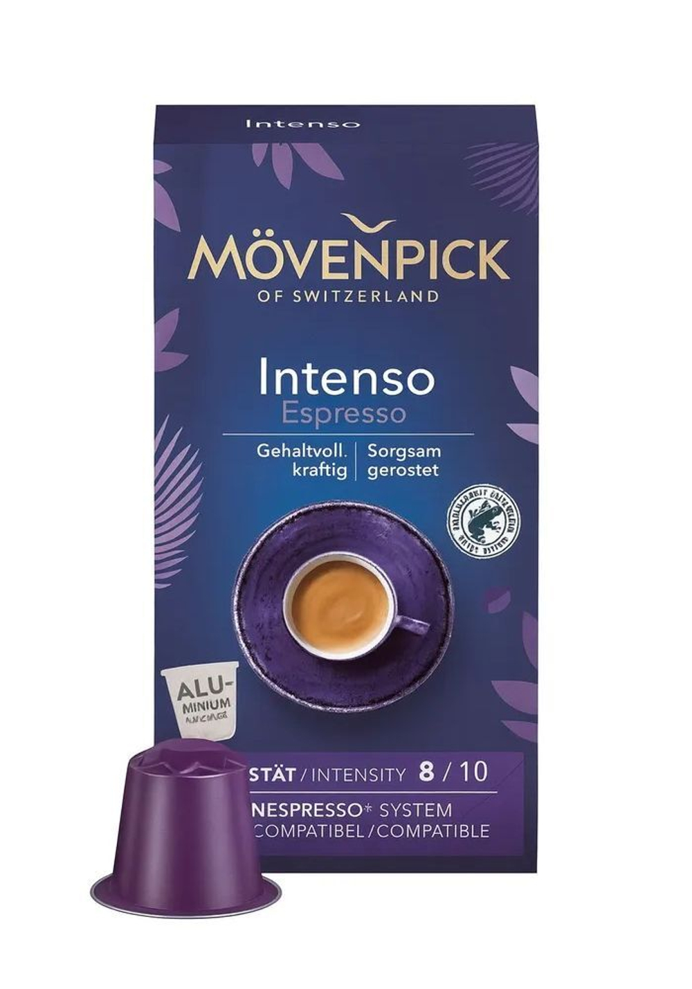 Кофе в капсулах Movenpick Intenso Espresso для Nespresso, 10шт по 5,5г
