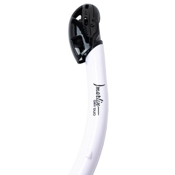 Трубка Marlin Dry Duo белый/черный