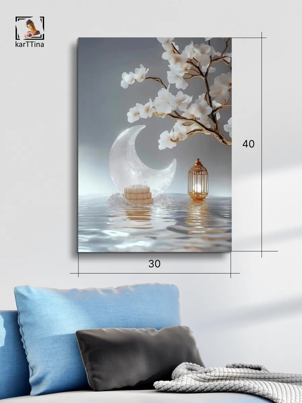 Картина "Цветочная мечта", галерейная 30х40см 1шт.