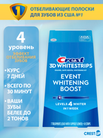 Отбеливающие полоски для зубов Crest 3D Whitestrips Event Whitening Boost
