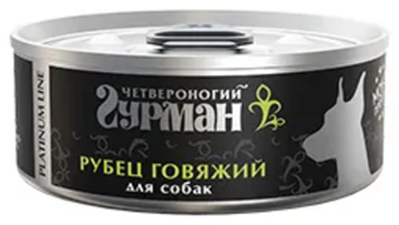 Четвероногий гурман Platinum Line консервы для собак "Рубец говяжий в желе", 100 г