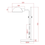 Настольная лампа Arte Lamp ZETTA A7055LT-1BK