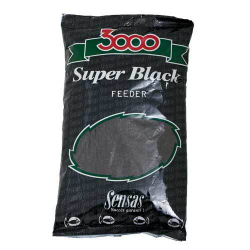 Прикормка Sensas 3000 Super BLACK Feeder 1кг