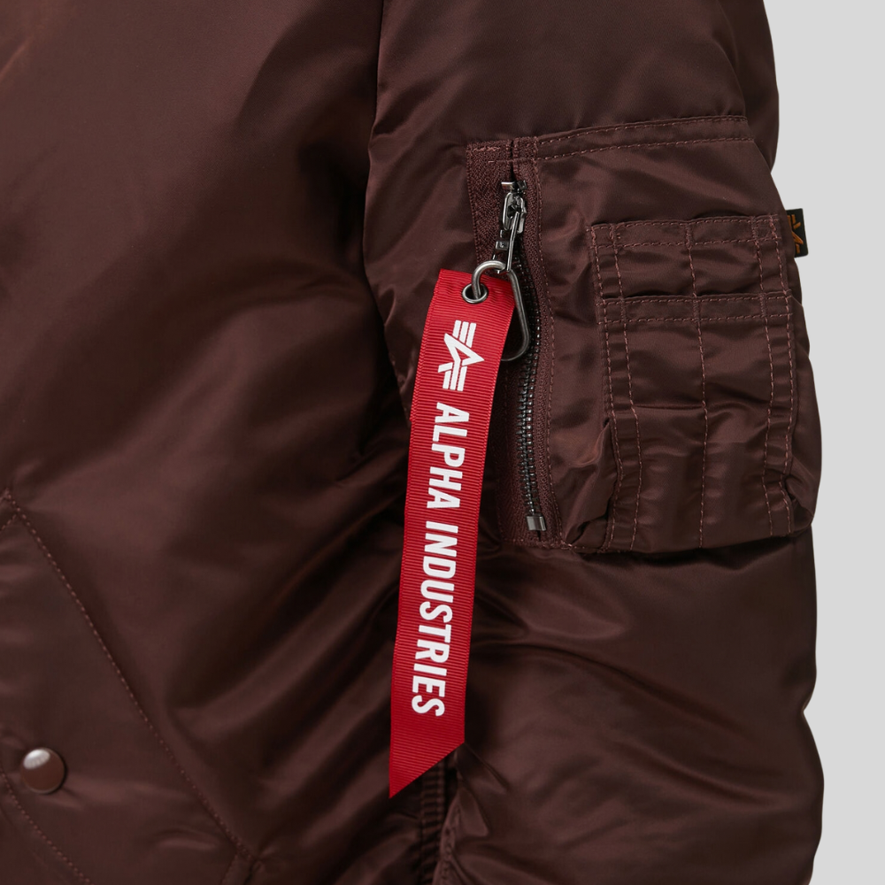 Бомбер Alpha Industries MA-1 W Cocoa (Бордово-коричневый)