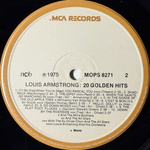 Louis Armstrong ‎– 20 Golden Hits By Louis Armstrong (Скандинавия 1978г.)