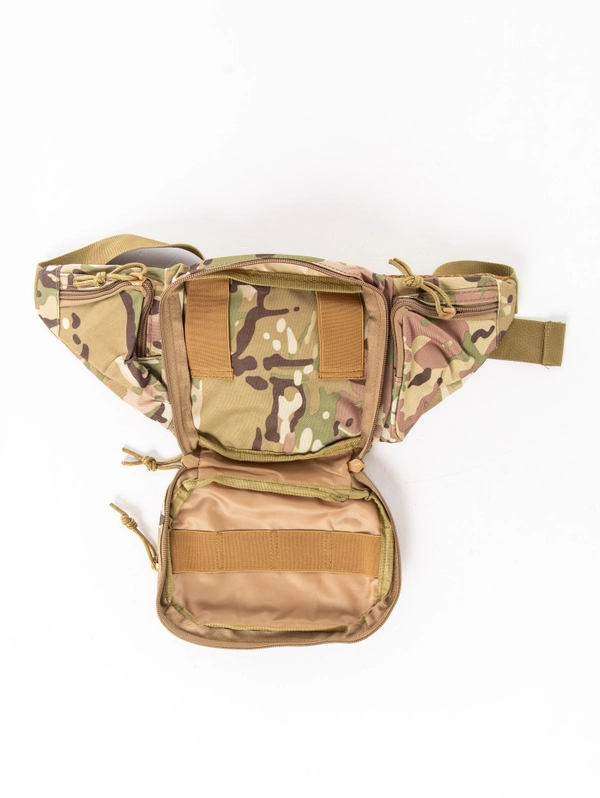 Сумка MOLLE  №723 тактическая на пояс для рыбаков и охотников мультикам