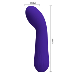 Фиолетовый гнущийся вибратор 15см Pretty Love Faun BI-014724-3