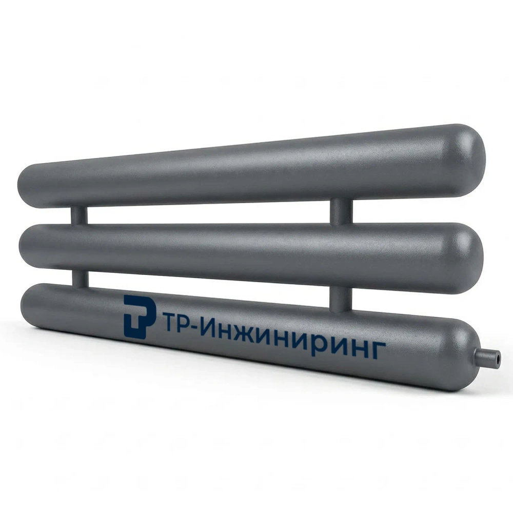 Регистр отопления РСЭ-3x219x5,0-3000 трёхрядный секционный с эллиптическими заглушками