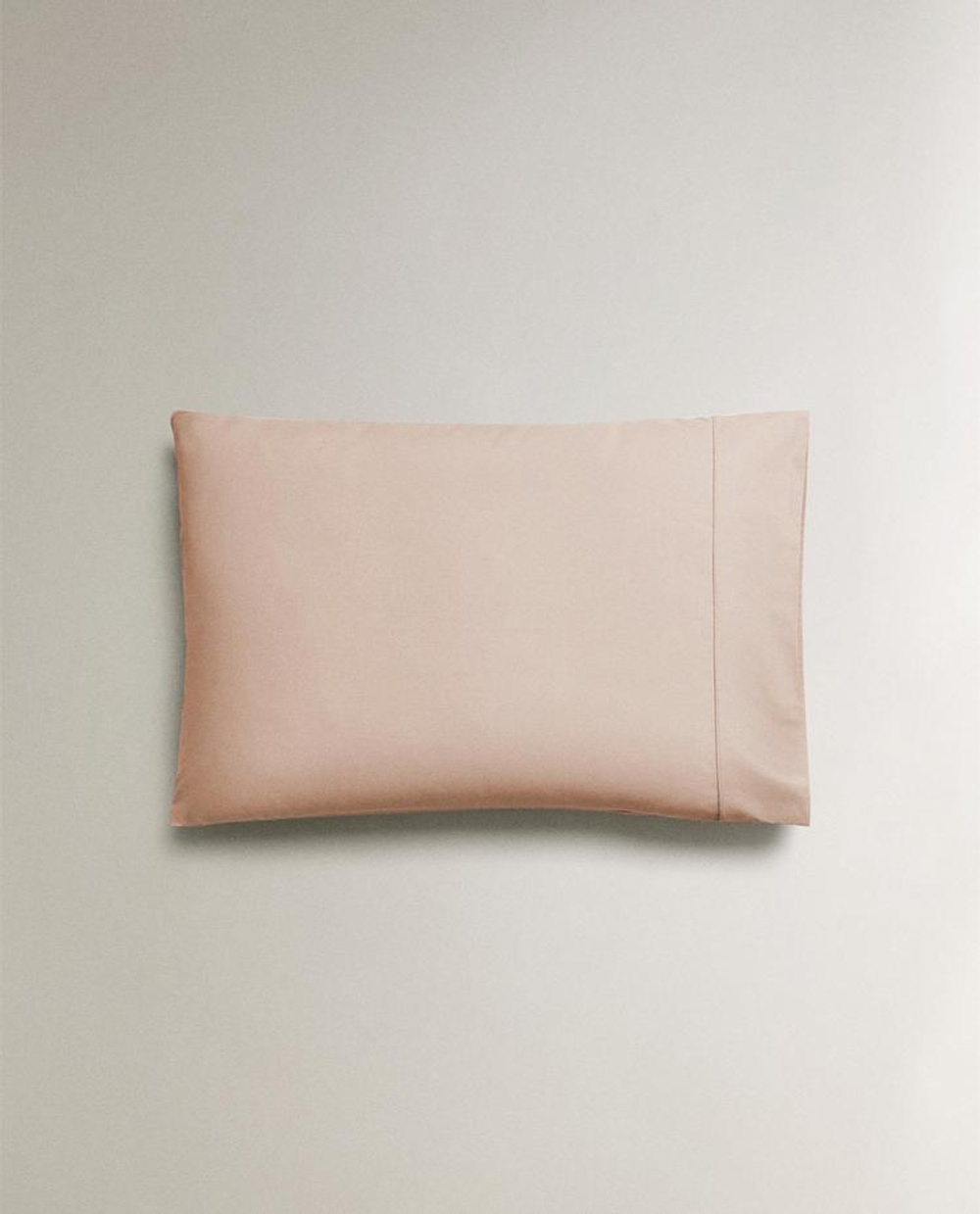 ZARA HOME (300 НИТЕЙ) НАВОЛОЧКА ИЗ ХЛОПКА ПЕРКАЛЬ, РОЗОВЫЙ