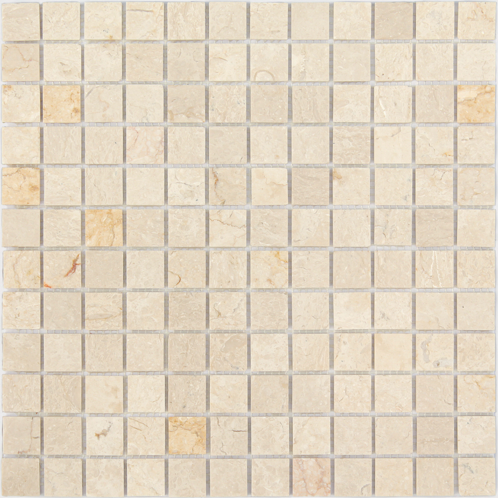 Мозаика из натурального камня Caramelle - Botticino MAT 23x23x4 мм