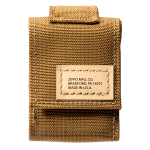 Набор Zippo в подарочной коробке (чёрная зажигалка Black Crackle и коричневый нейлоновый чехол)