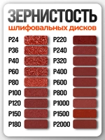 Шлифовальные круги 225 мм, P60, 10 штук