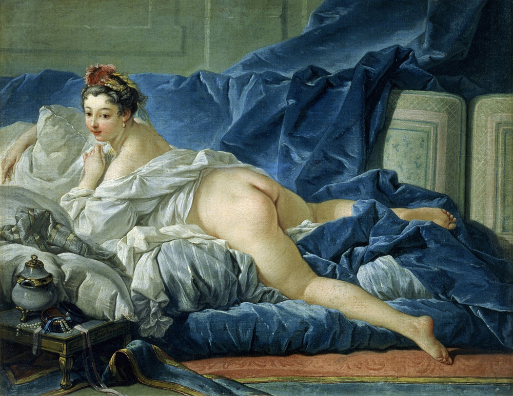 Франсуа Буше. 1745. Одалиска (L'odalisque). 53 x 64. Холст, масло. Париж, Лувр.