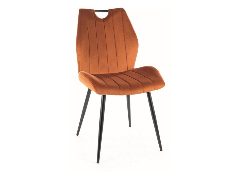 Стул SIGNAL ARCO Velvet Bluvel 4215 корица/черный