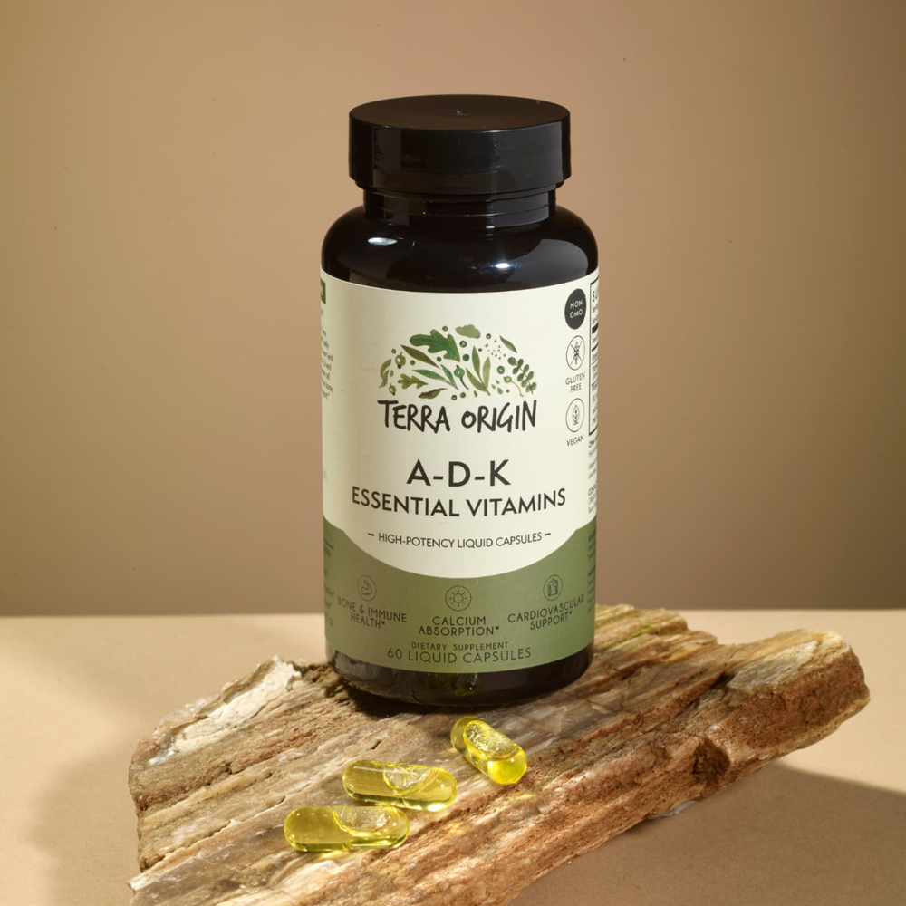 Terra Origin, ADK Essential Vitamins, 60 жидких капсул