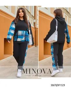 Костюм 1529-черный Minova
