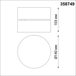 358749 OVER NT21 411 белый Светильник накладной светодиодный IP20 LED 24W 4000K 2100Лм 100-265V PROMETA