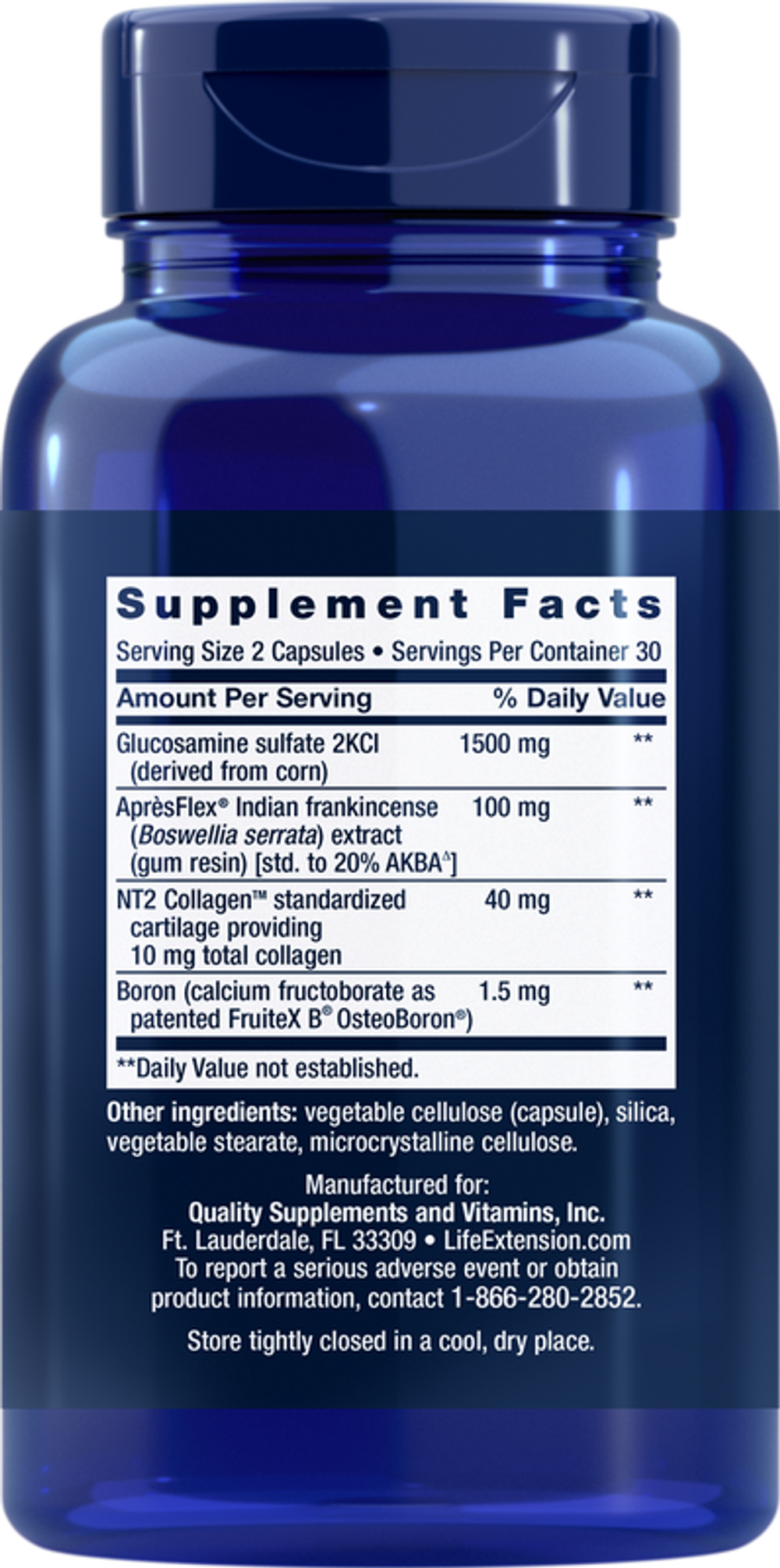 ArthroMax® Advanced with NT2 Collagen™ & AprèsFlex® 60 капсул Life Extension