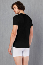 Мужская футболка свободного покроя Doreanse Cotton Premium (Размер: XXL) (Цвет: черный)