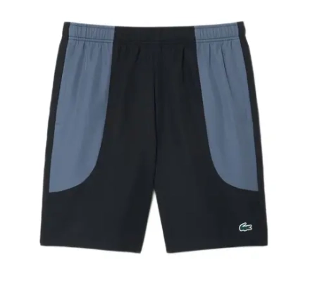 Теннисные шорты Lacoste Water Repellent Colour Block Sport - black/grey