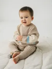Костюм вязаный "Тофу/Нюд" 0+