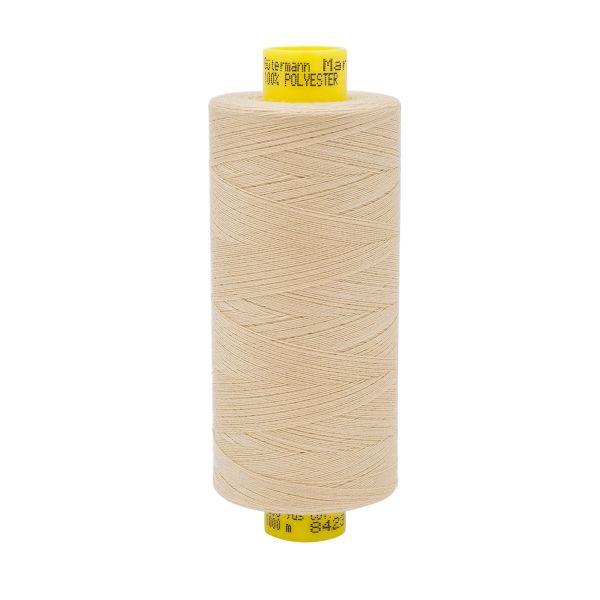 Нитка Gutermann Mara 150 (1000 метров), 1 кат., особо тонкая | 8423 золотисто-бежевый