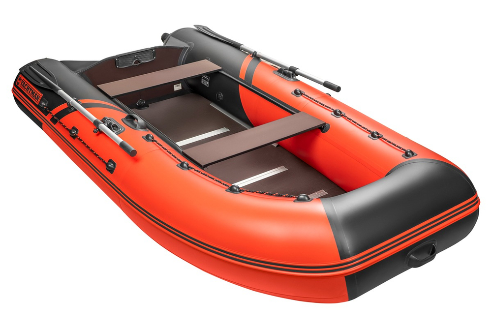 YACHTMAN-300 СК красный-черный + KAMISU T 9.8 BMS (комплект лодка + мотор)