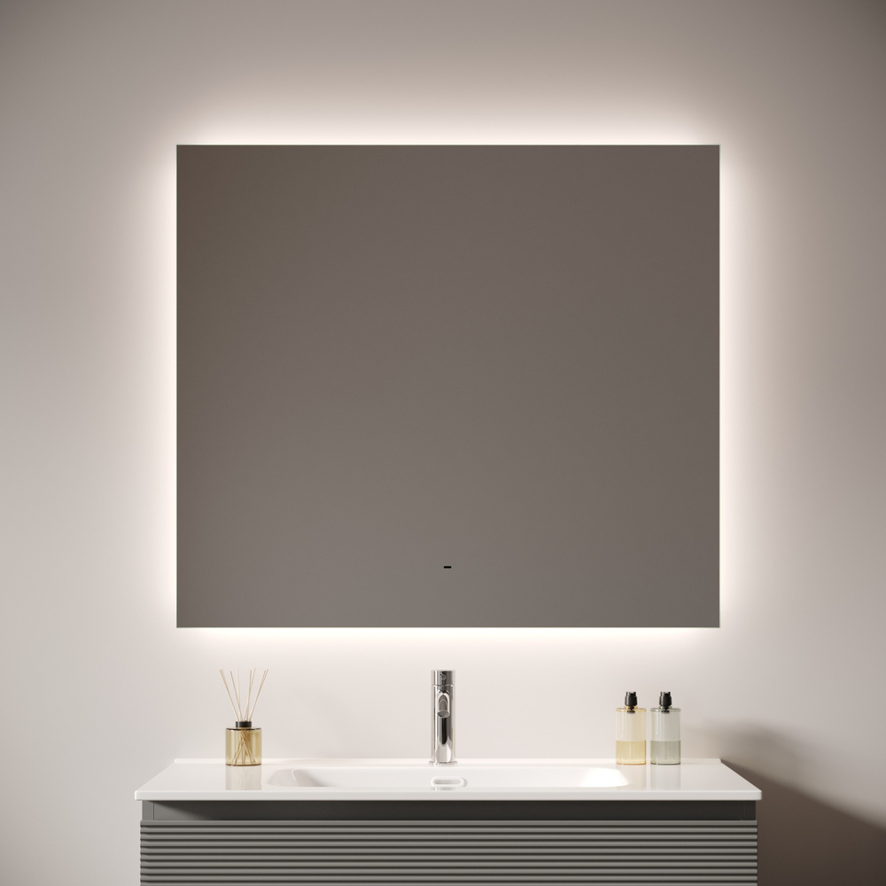 Зеркало для ванной комнаты SANCOS Поле 2.0 (Square 2.0) 900х700 led подсветка 2700K/4000K/5000K SQ2.900