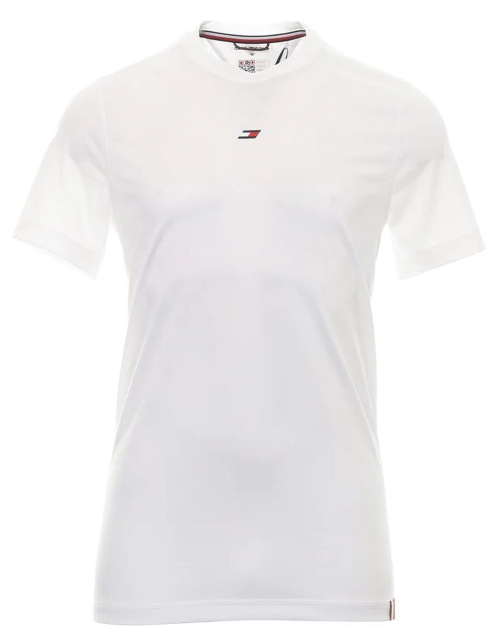 Мужская теннисная футболка Tommy Hilfiger Essential Training Small Logo Tee - th optic white