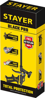 STAYER Black PRO, тефлоновый пистолет для монтажной пены, Professional (06862_z02)