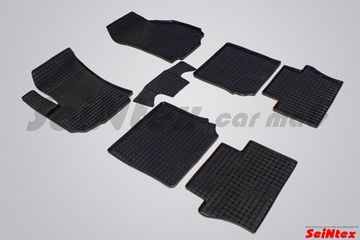 Резиновые коврики в салон Opel Zafira B (2005-2014) "Сетка"