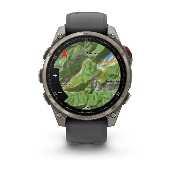 Умные часы Garmin Fenix 8 Pro AMOLED 47 мм, сапфировое стекло, титановый корпус, графитово-черный ремешок