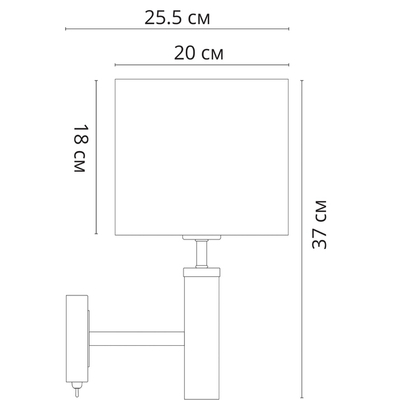 Бра Arte Lamp ROBERT A5029AP-1SS, 1хE27