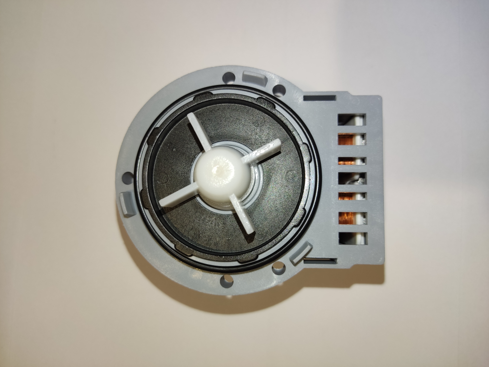 Насос сливной (помпа) Askoll 3 40w 3 винта медь клеммы сзади для стиральных машин PMP000UN С00144997, , PMP026UN, AV5416, 40Вт
