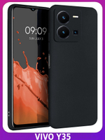 Мягкий Soft Touch чехол из силикона для VIVO Y35 с бархатной подкладкой