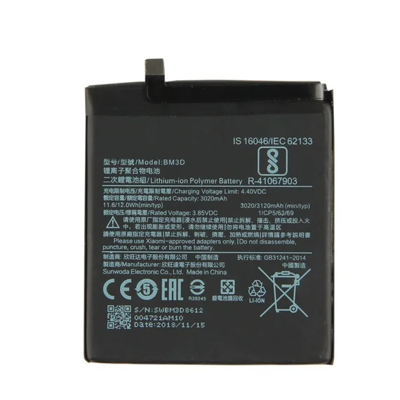 Аккумулятор для Xiaomi Mi8 SE (BM3D) 3020 mAh