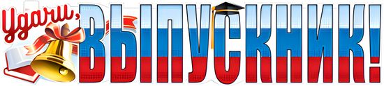 Плакат-растяжка "Удачи, Выпускник!", 100х22 см