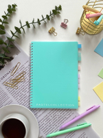 НОВИНКА! Тетрадь  А5 80 л. Pastel Collection Mint, с пластиковой обложкой, на металлическом гребне