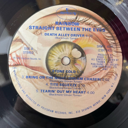 Винтажная виниловая пластинка LP Rainbow Straight Between The Eyes (USA 1982) Stone Cold