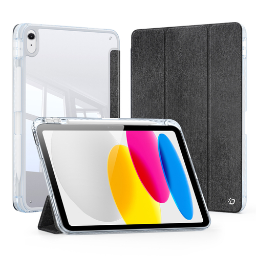 Чехол книжка черного цвета от Dux Ducis для iPad 10 (2022-) и iPad 11 (2025-), серия Unid Series Case