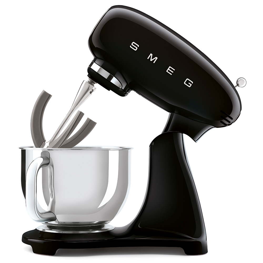 Миксер планетарный 4.8л Smeg Стиль 50-х годов 3D черный