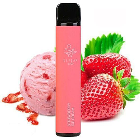Elf Bar 1500 - Strawberry Ice Cream (5% nic)