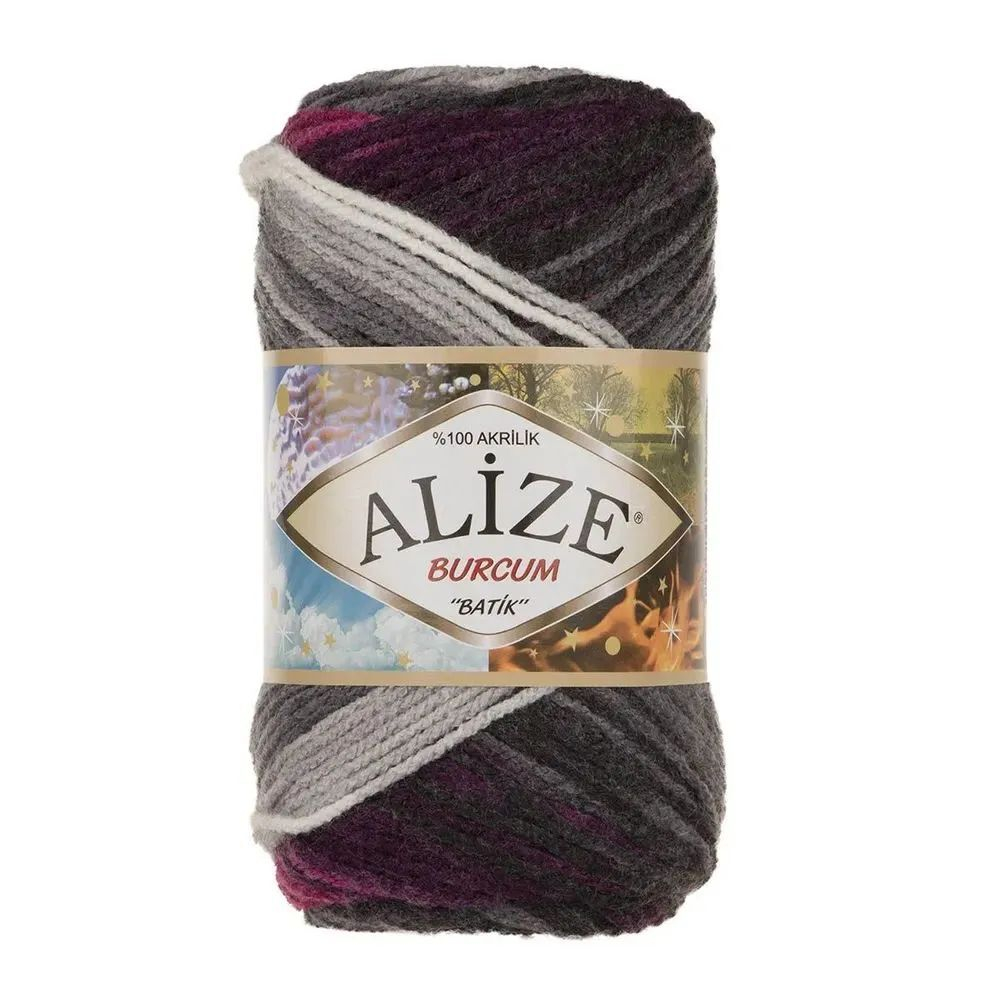 Бурджум батик (Burcum batik) пряжа Alize 100%акрил 5х100г/210м (4202)