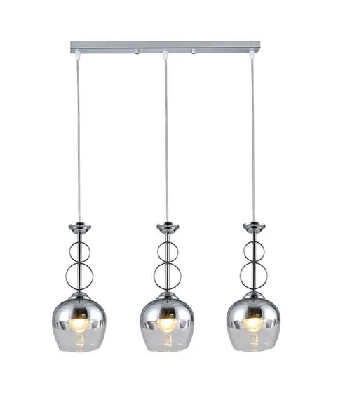 Светильник подвесной Rilon 06886/3L CHROME, 40 Вт, хромированный
