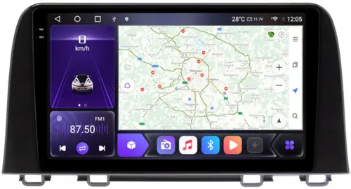 Магнитола для Honda CR-V 2017+ - Kuberg OL-9651 QLed+2K, Android 12, Быстрая, CarPlay, 4G SIM-слот