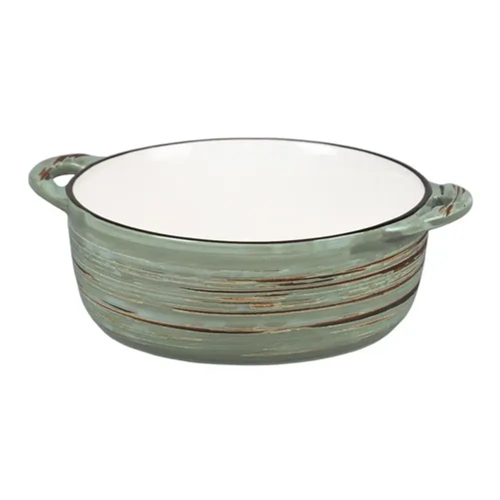 Бульонница 550 мл d 14,5 см h5,5 см с ручками Texture Light Green P.L. Proff Cui [6]