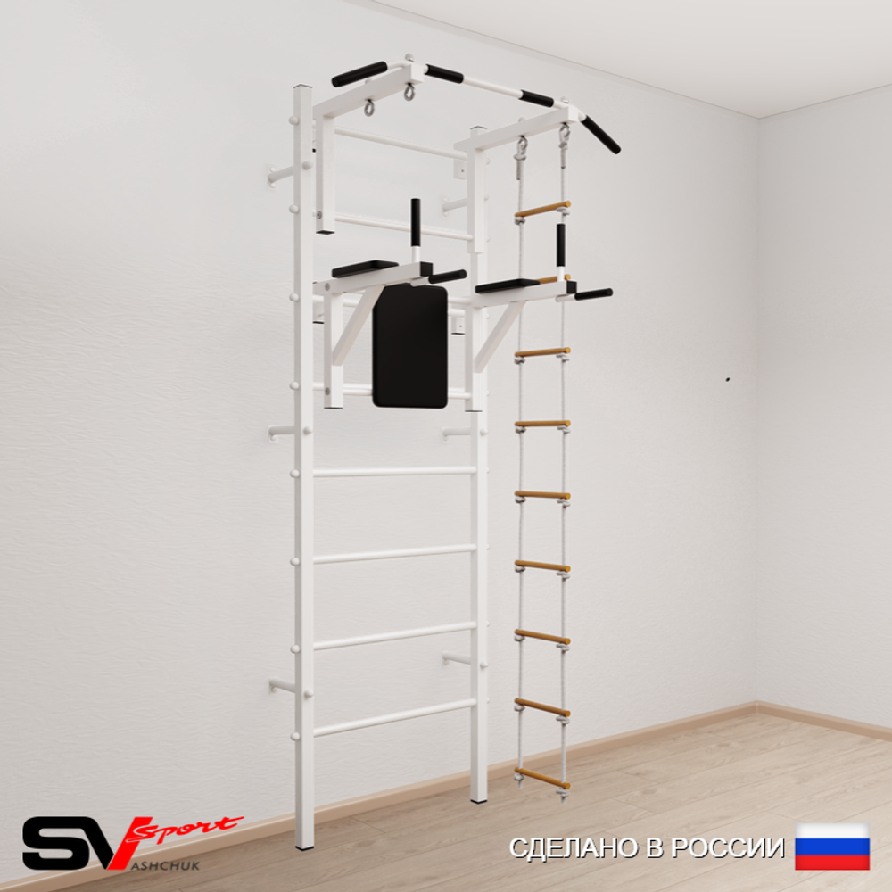 Шведская стенка Sv Sport усиленная 672 (Турник стандарт/Брусья/Лестница)