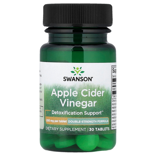 Swanson Vitamins, Яблочный уксус, 200 мг, 30 таблеток