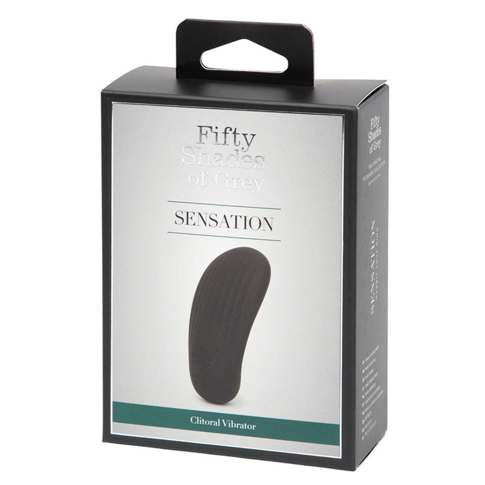 Черный клиторальный стимулятор 8,9см Fifty Shades of Grey Sensation Rechargeable Clitoral Vibrator Black