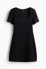 Платье с вышитыми вставками - H&M